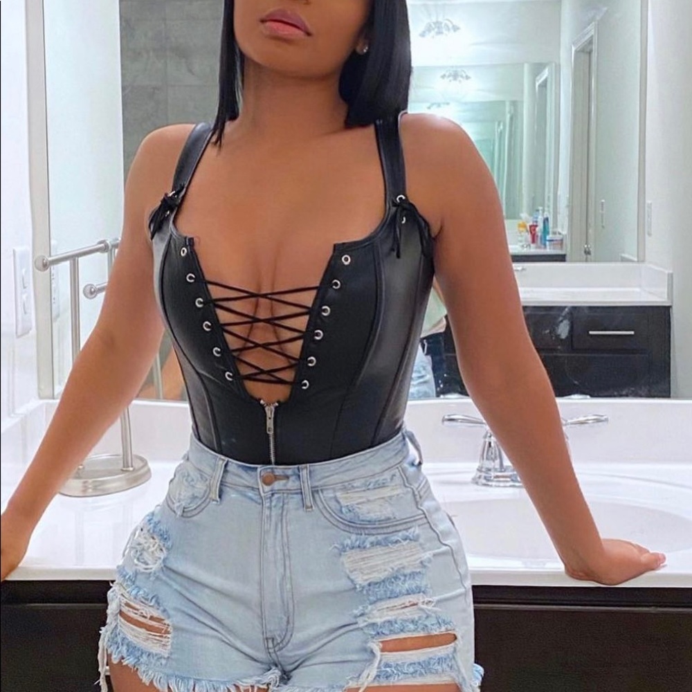 Lace up corset